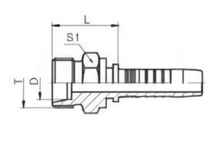 CEL - Muški priključak konus 24° - Laki red